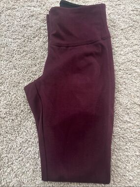 White House Black Market Burgundy Leggings
